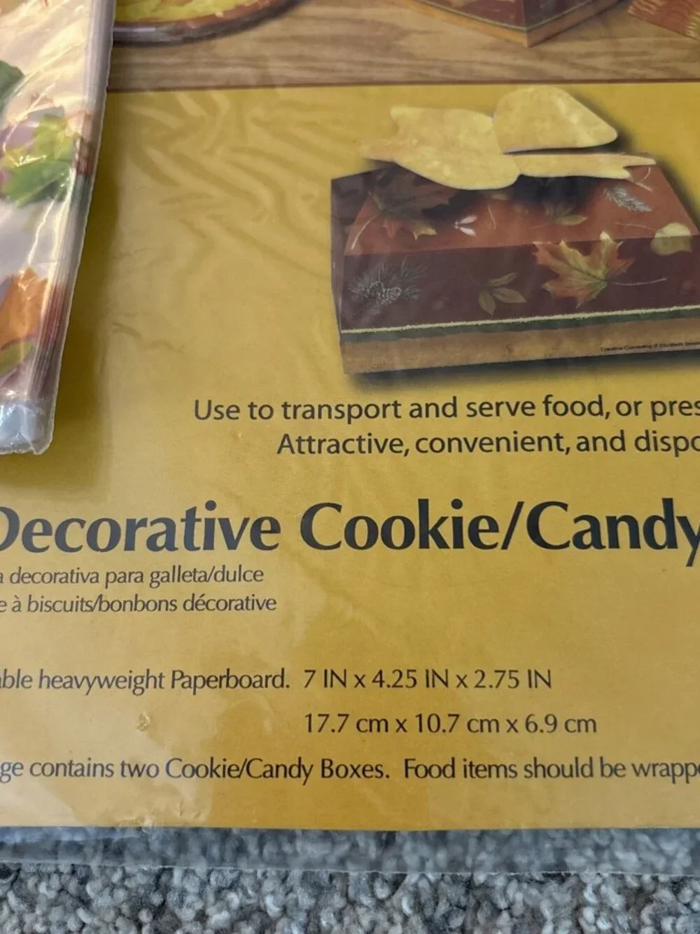 Fall party gift/treat bags Thankful and Blessed leaves & cookie bags and 2 boxes
